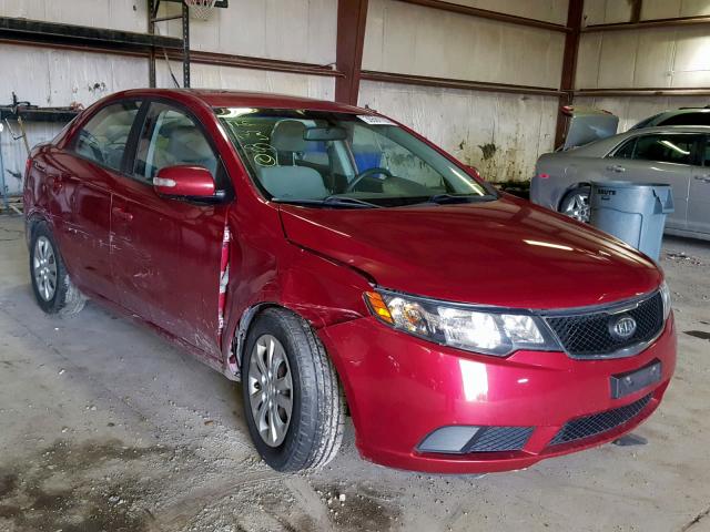 KNAFU4A23A5068381 - 2010 KIA FORTE EX RED photo 1