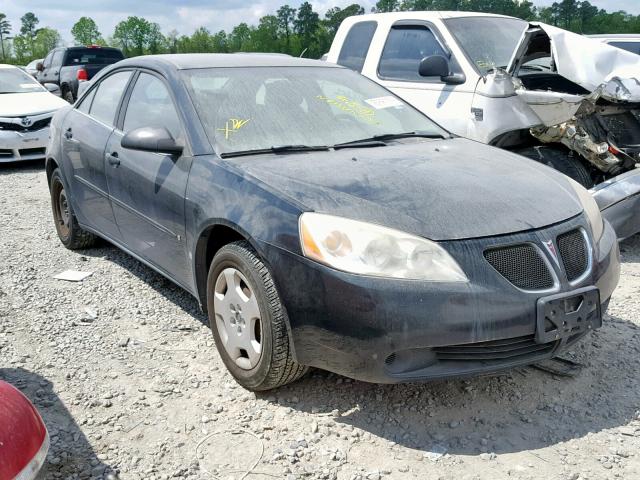 1G2ZF58B374213590 - 2007 PONTIAC G6 VALUE L BLACK photo 1