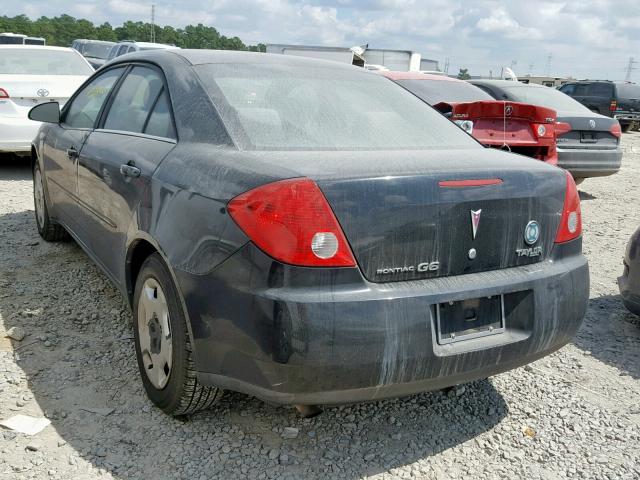 1G2ZF58B374213590 - 2007 PONTIAC G6 VALUE L BLACK photo 3