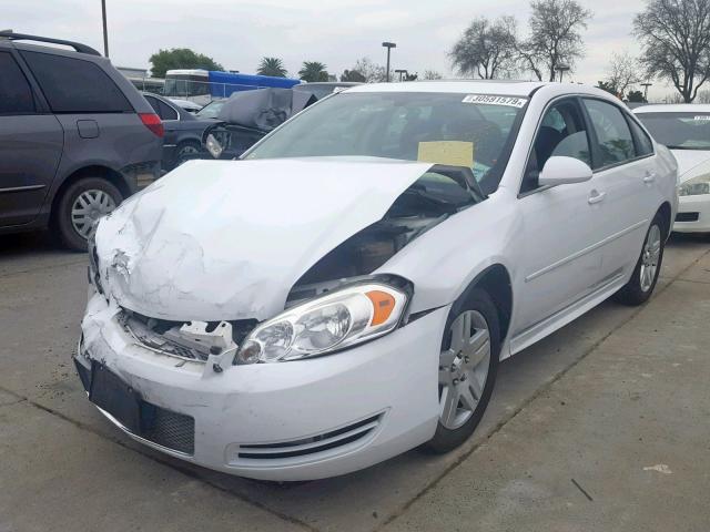 2G1WB5E32E1123369 - 2014 CHEVROLET IMPALA LIM WHITE photo 2