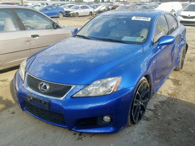 JTHBP5C27A5006993 - 2010 LEXUS IS F BLUE photo 2