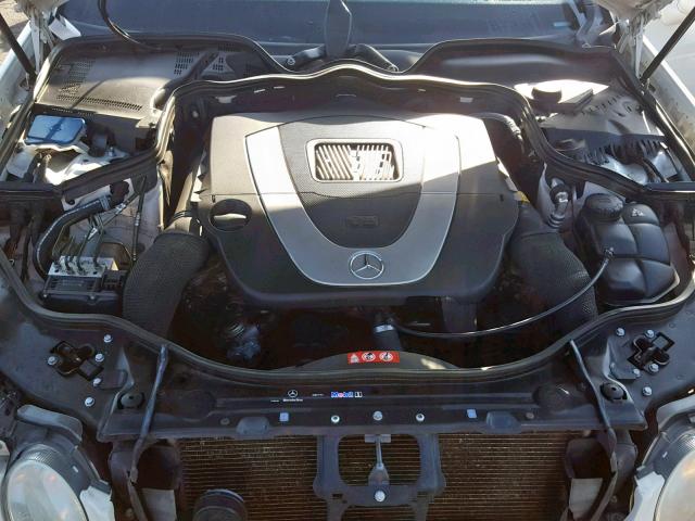 WDBUF56X47B083026 - 2007 MERCEDES-BENZ E 350 WHITE photo 7