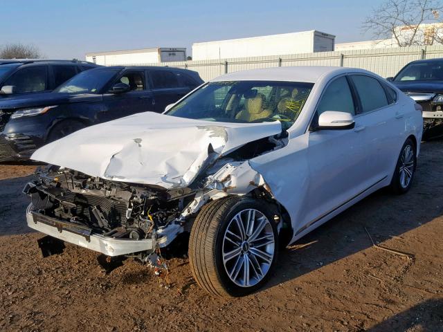 KMHGN4JE3JU250226 - 2018 GENESIS G80 BASE WHITE photo 2