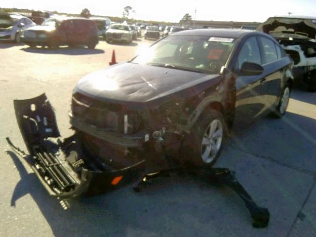 1G1P75SZ5E7281674 - 2014 CHEVROLET CRUZE BLACK photo 2