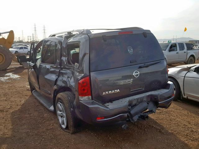 5N1AA0ND0BN600273 - 2011 NISSAN ARMADA SV CHARCOAL photo 3