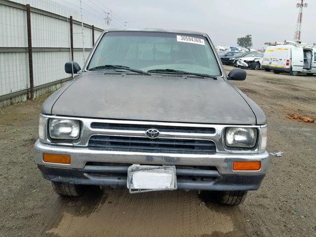 4TARN93P3PZ146612 - 1993 TOYOTA PICKUP 1/2 GRAY photo 10