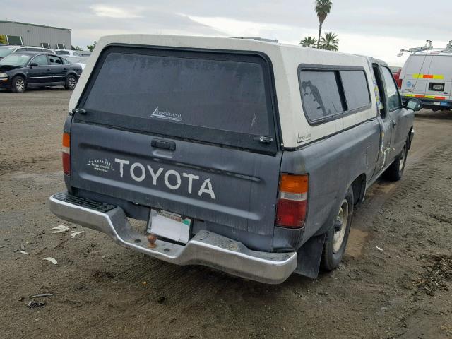 4TARN93P3PZ146612 - 1993 TOYOTA PICKUP 1/2 GRAY photo 4