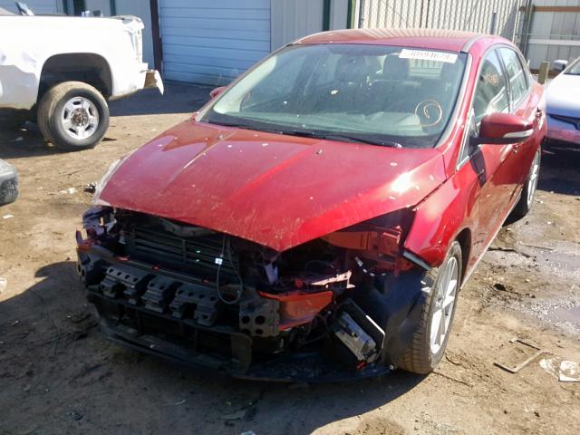 1FADP3F26GL395484 - 2016 FORD FOCUS SE RED photo 2