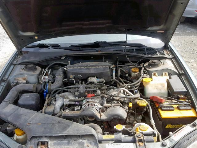 4S3BE6355Y7217597 - 2000 SUBARU LEGACY L GREEN photo 7