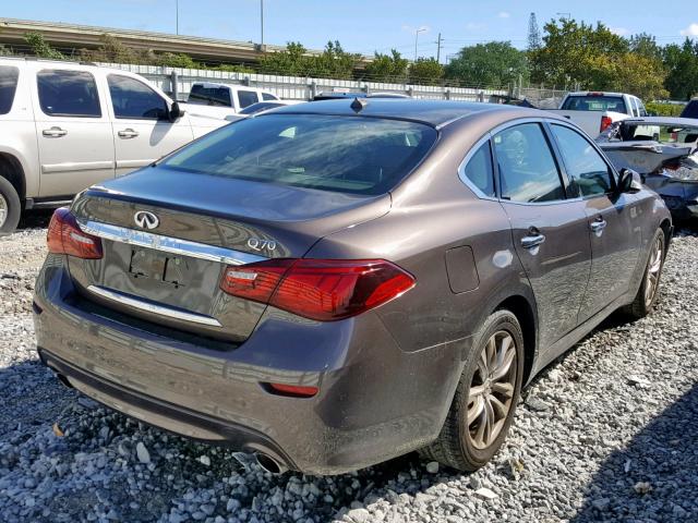 JN1BY1AP7HM741126 - 2017 INFINITI Q70 3.7 BROWN photo 4