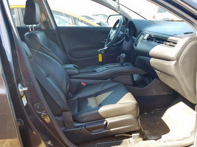 3CZRU6H74GM719799 - 2016 HONDA HR-V EXL BLACK photo 5