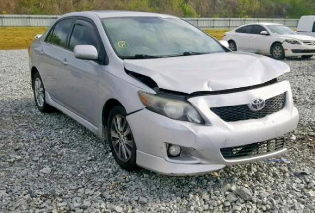 2T1BU4EE1AC494658 - 2010 TOYOTA COROLLA BA SILVER photo 1