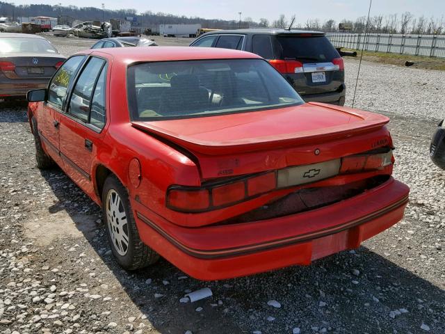 2G1WN54T7R9104820 - 1994 CHEVROLET LUMINA EUR RED photo 3