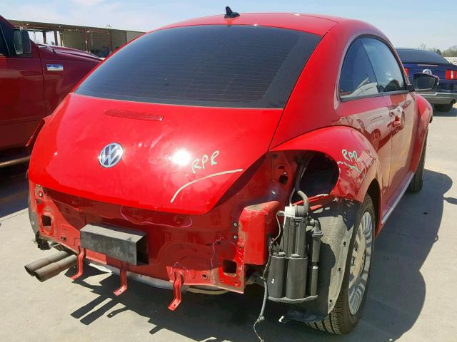 3VWH07AT7EM638686 - 2014 VOLKSWAGEN BEETLE TUR RED photo 4