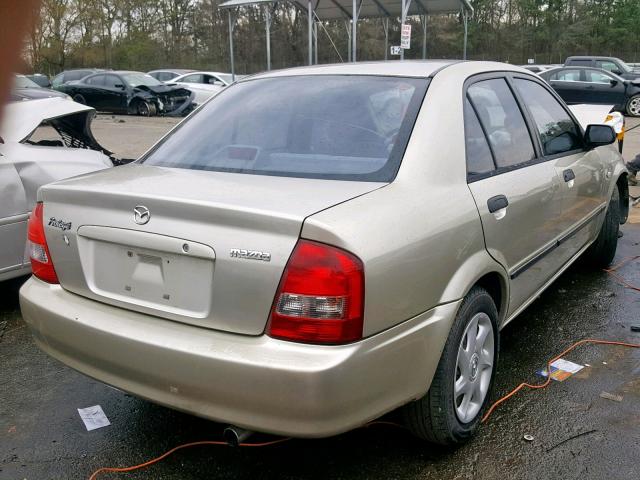 JM1BJ225830160786 - 2003 MAZDA PROTEGE DX TAN photo 4