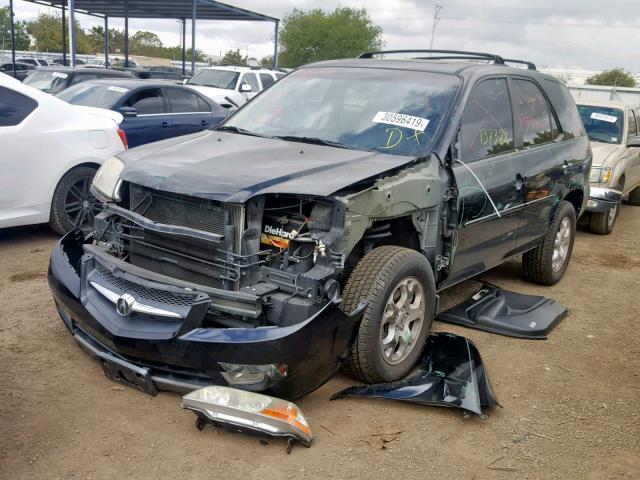 2HNYD18882H510659 - 2002 ACURA MDX TOURIN BLACK photo 2