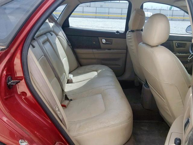 1FAFP55U72A154366 - 2002 FORD TAURUS SES RED photo 6