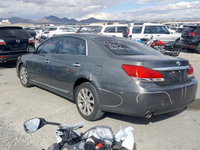 4T1BK3DB7CU465268 - 2012 TOYOTA AVALON BAS GREEN photo 3