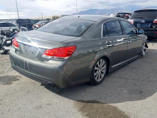 4T1BK3DB7CU465268 - 2012 TOYOTA AVALON BAS GREEN photo 4