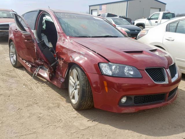 6G2ER57719L159348 - 2009 PONTIAC G8 BURGUNDY photo 1