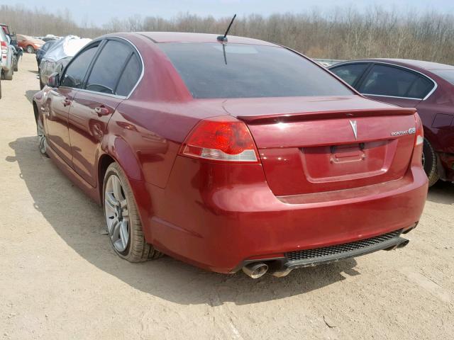 6G2ER57719L159348 - 2009 PONTIAC G8 BURGUNDY photo 3