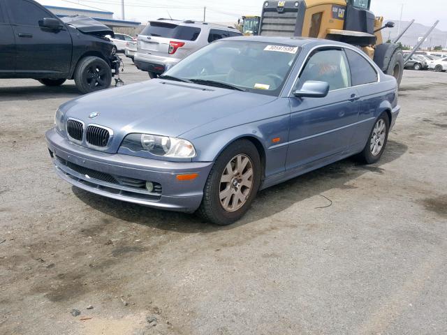 WBABM334XYJN85122 - 2000 BMW 323 CI BLUE photo 2