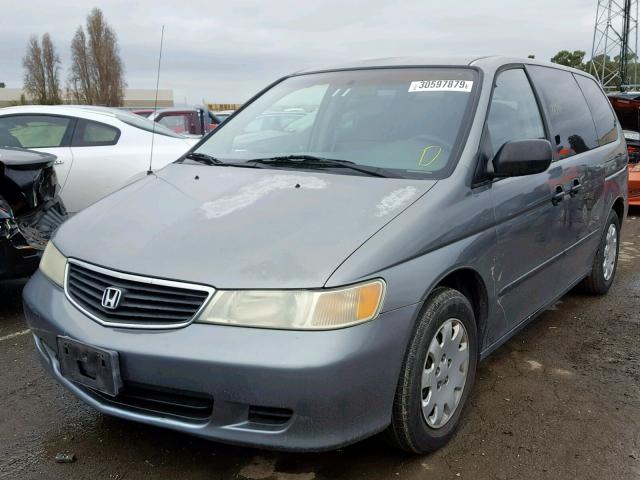 2HKRL18591H617101 - 2001 HONDA ODYSSEY LX GRAY photo 2