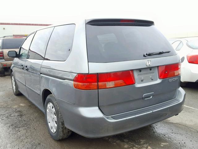 2HKRL18591H617101 - 2001 HONDA ODYSSEY LX GRAY photo 3