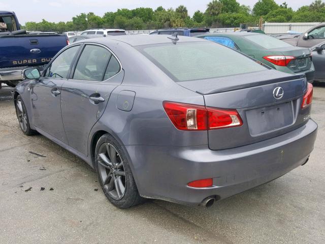 JTHBF5C25C5182866 - 2012 LEXUS IS 250 SILVER photo 3