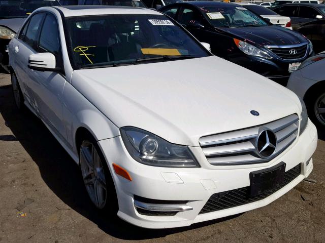 WDDGF4HB0DA781277 - 2013 MERCEDES-BENZ C 250 WHITE photo 1