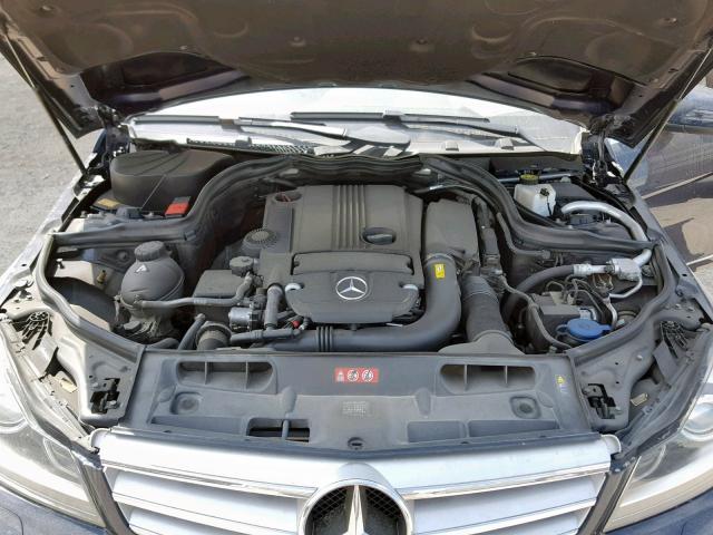 WDDGF4HB4DG103161 - 2013 MERCEDES-BENZ C 250 BLUE photo 7