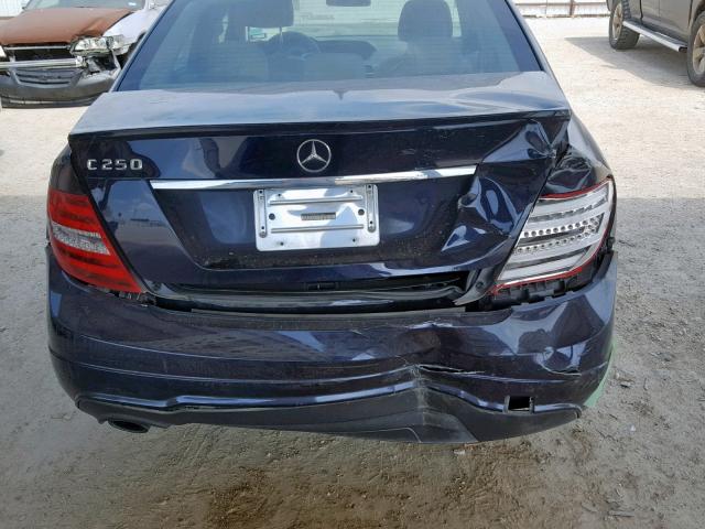 WDDGF4HB4DG103161 - 2013 MERCEDES-BENZ C 250 BLUE photo 9