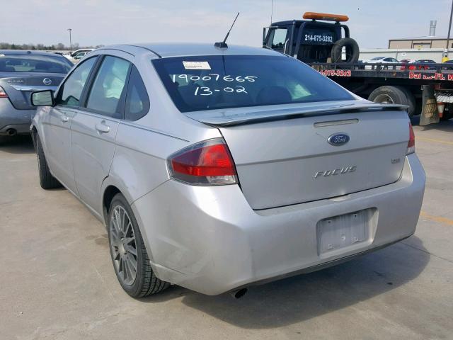 1FAHP3GN5BW148037 - 2011 FORD FOCUS SES SILVER photo 3