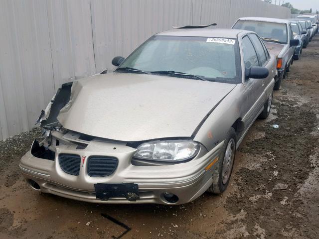 1G2NE52M0VC838298 - 1997 PONTIAC GRAND AM S TAN photo 2