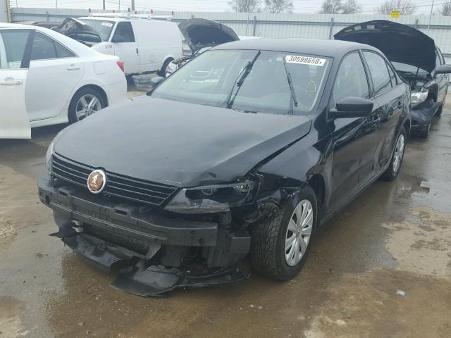 3VW2K7AJ2CM304934 - 2012 VOLKSWAGEN JETTA BASE BLACK photo 2