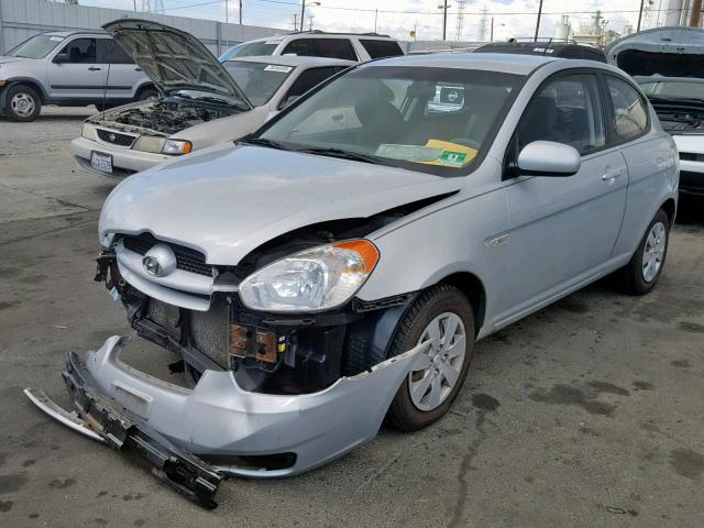 KMHCM3AC1AU180879 - 2010 HYUNDAI ACCENT BLU SILVER photo 2