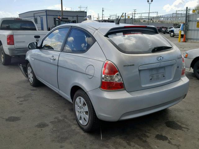 KMHCM3AC1AU180879 - 2010 HYUNDAI ACCENT BLU SILVER photo 3