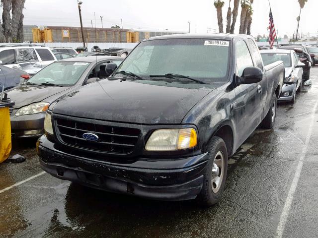 1FTRX17252NC02757 - 2002 FORD F150 BLACK photo 2