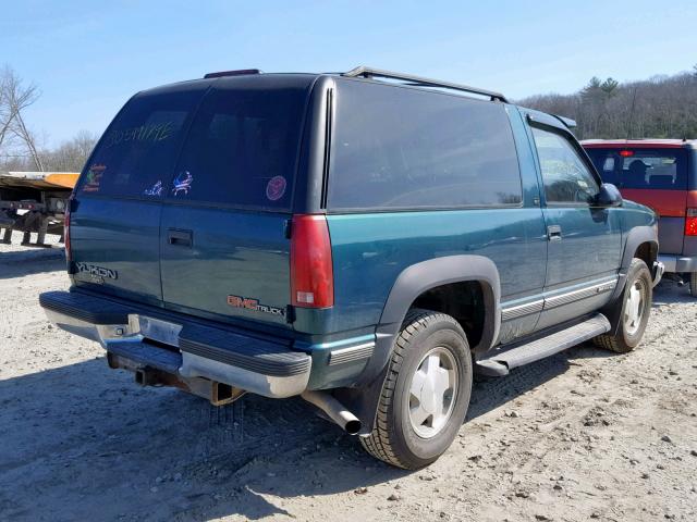 3GKEK18R0VG505634 - 1997 GMC YUKON GREEN photo 4