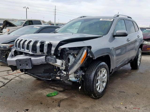 1C4PJMCS2GW134306 - 2016 JEEP CHEROKEE L SILVER photo 2