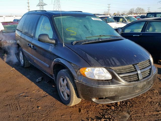 1D4GP45R87B237118 - 2007 DODGE CARAVAN SX BLACK photo 1