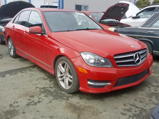 WDDGF4HB5DA786331 - 2013 MERCEDES-BENZ C 250 RED photo 1