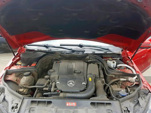 WDDGF4HB5DA786331 - 2013 MERCEDES-BENZ C 250 RED photo 7