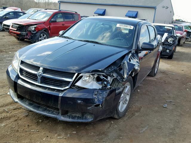 1B3CC1FB7AN229316 - 2010 DODGE AVENGER EX BLACK photo 2