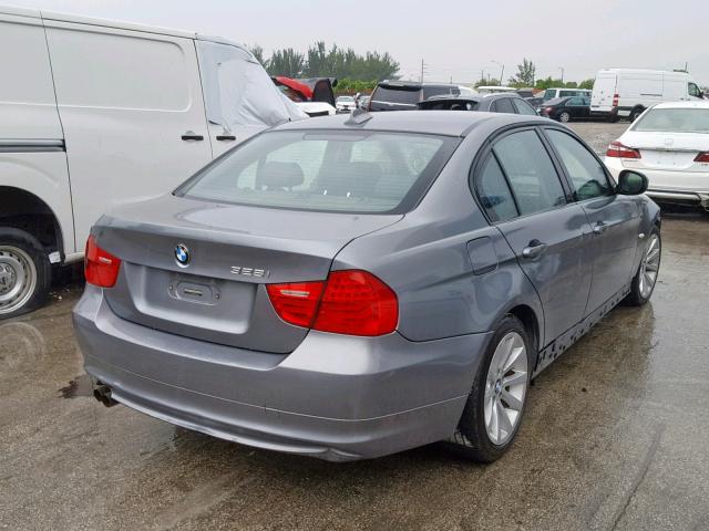 WBAPH5G52BNM81488 - 2011 BMW 328 I SULE GRAY photo 4