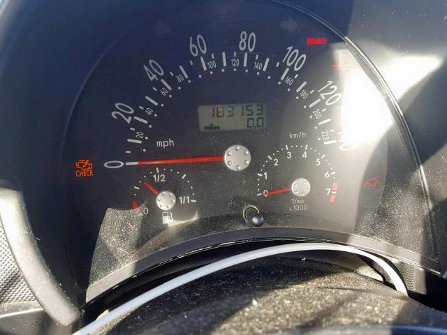 3VWCC21C4YM454590 - 2000 VOLKSWAGEN NEW BEETLE Schwarz Foto 8