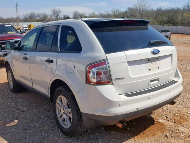 2FMDK3GC5ABA61496 - 2010 FORD EDGE SE WHITE photo 3