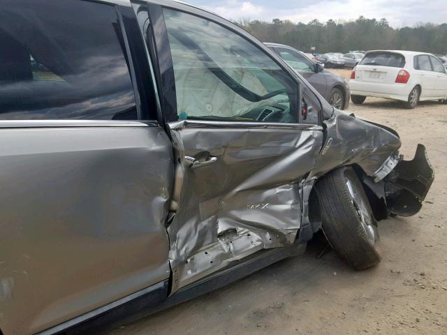 2LMDU68C98BJ02463 - 2008 LINCOLN MKX GRAY photo 9