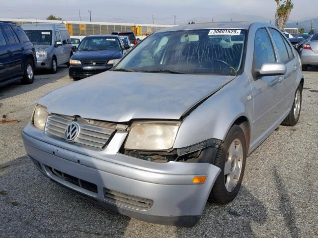 3VWSK69M12M151910 - 2002 VOLKSWAGEN JETTA GLS SILVER photo 2