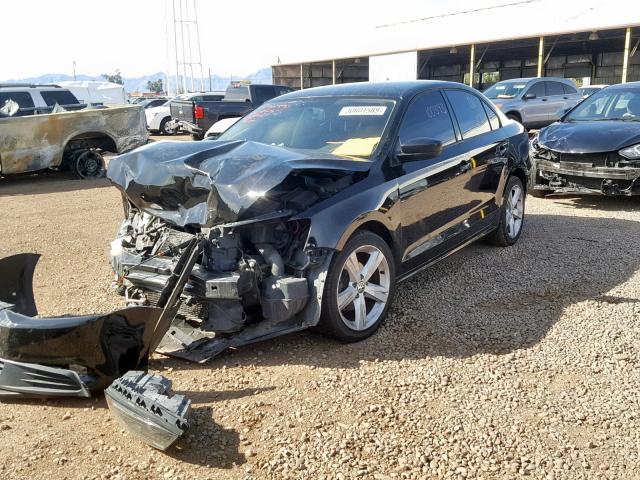 3VW1K7AJ2CM354325 - 2012 VOLKSWAGEN JETTA BASE BLACK photo 2